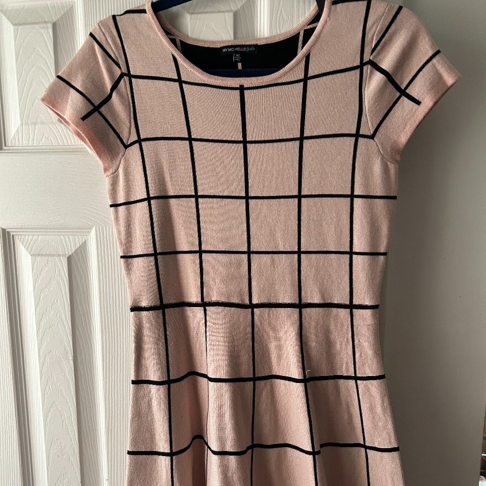 Girls Pink Sweater Dress